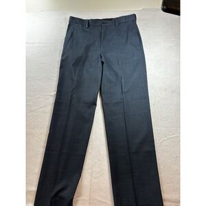Savane Mens 34x32 Business Dress Casual Style Pants Navy Blue EUC